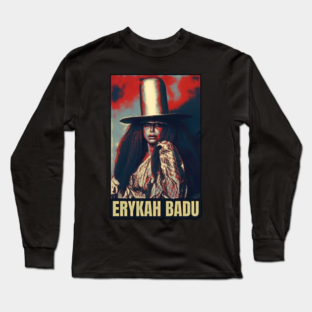 Style Erykah Badu Long Sleeve T-Shirt by SIRAJAGUGUK